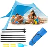 Duży namiot tarp plażowy baldachim parawan słoneczny 2x2m Podgląd zdjęcia produktu 1