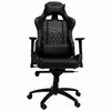 HOME Gaming Stuhl LC-Power LC-GC-3 black mit Rückenpolster Produktbild-Vorschau 2