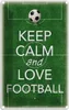 vianmo Blechschild 18x12 cm Keep Calm and love Football Produktbild-Vorschau 1