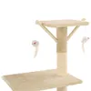 vidaXL Katzen-Kratzbaum mit Sisal-Säulen 138 cm Beige Produktbild-Vorschau 5