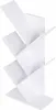 A white, modern, abstract bookshelf. Náhľad obrázku produktu