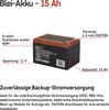 Wartungsfreier Traktion Blei-Akku 12 V/15 Ah, faston 6,3 mm Anteprima dell’immagine prodotto