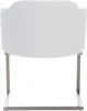 A white chair with a metal frame on a white background. Anteprima dell’immagine prodotto