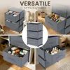 Verdego Kommode mit 3 Stoffschubladen, 40x26x67cm Produktbild-Vorschau 8