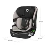 A child car seat is shown against a white background with dimensions indicated. Produktbild-Vorschau