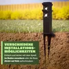 MONZANA® Gartensteckdose 4fach IP44 Metallspieß Garten Produktbild-Vorschau 4