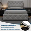 STILVORA Polsterbett 140×200 mit bettkasten,Stauraumbett Produktbild-Vorschau 4