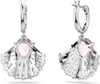 Swarovski Ohrhänger Uni Idyllia Shell Rosa Rhodiniert Produktbild-Vorschau 4
