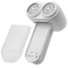 A white Adler AD 9622 lint remover is shown against a white background. The lint collector is detached and placed to the left of the main unit. Produktbild-Vorschau
