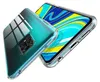 A clear phone case with a gradient color effect is shown, with a smartphone inside. The phone's screen displays a colorful abstract pattern. Anteprima dell’immagine prodotto