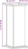 vidaXL Pflanzenständer Altholz-Optik 33x33x80 cm Produktbild-Vorschau 6