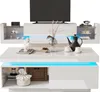 Sweiko hoogglans TV-meubelset, bestaande uit: TV-kast + Productafbeelding-voorbeeld 2