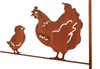 Kobolo Gartenstecker FLOCK Rankhilfe Gartenschild Metall - Produktbild-Vorschau 3