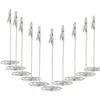 10Pcs Metal Table Card Clips Desktop Metal Business Picture Anteprima dell’immagine prodotto 2
