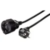 Hama "Profi" Extension Cable with Earth Contact, 2 m, black Produktbild-Vorschau 1