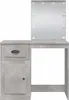 vidaXL Toaletný stolík s LED svetlami Betónová sivá Náhľad obrázku produktu 4
