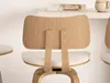 Tabouret de bar pivotant IBELINA - crème / chêne Voir les images du produit 5