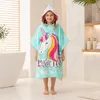 Strandtuch-Poncho für Kinder mit Kapuze - Einhorn, 120 cm Produktbild-Vorschau 5