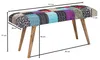 FineBuy Panca imbottita 120 cm Patchwork - Panca imbottita Anteprima dell’immagine prodotto 3