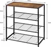 A shoe rack with dimensions marked on it. Produktbild-Vorschau