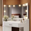 SONNI 141,5 x 54 x 111 cm Bianco Comodino con cassetti, Anteprima dell’immagine prodotto 3