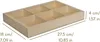 Creative Deco Setzkasten Sammelbox Holz | 6 Fächer | 27,5 x Produktbild-Vorschau 2
