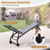COSTWAY 2er Set Gartenliege mit Rollen, Sonnenliege bis Produktbild-Vorschau 4