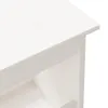Predsieňová lavica biela 100x28x45 cm z masívneho Náhľad obrázku produktu 6
