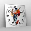 Wanduhr - Quadrat - Glasuhr - Tierwelt Pelz Abbildung Mond Produktbild-Vorschau 4
