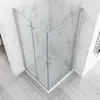 Duschkabine 100 x 100 x 197 cm Eckeinstieg Dusche Falttür Produktbild-Vorschau 2