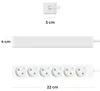 deleyCON 6-fach Steckdosenleiste Flachstecker 1,4m 3680W Produktbild-Vorschau 7