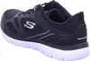 A side view of a black Skechers sports shoe with a white sole. Produktbild-Vorschau