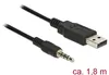 DeLOCK 1.8m USB2.0-A/3.5mm, 3.5mm, Männlich, USB Typ-A, Produktbild-Vorschau 1