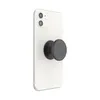 A white smartphone with a black PopSocket attached to the back. Podgląd zdjęcia produktu