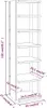 vidaXL Schuhregal Räuchereiche 27,5x27x102 cm Holzwerkstoff Produktbild-Vorschau 6