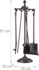 Cheminée Set 4 pièces en fonte Accessoires de cheminée dans Voir les images du produit 4