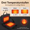 Beheizbares Sitzkissen mit Rückenlehne, faltbares Produktbild-Vorschau 6