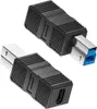 INF USB 3.0 B samec na C samice adaptér, ABS, 3.28cm, pro Náhled obrázku produktu 3