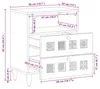 vidaXL Table de chevet marron 50 x 33 x 62 cm en bois Voir les images du produit 7