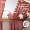Guirnalda de estrellas Rosa palo & Rosa beige sin Vista previa de la imagen del producto 3