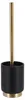 Tendance Toilettenburste Elba - schwarz/gold - H 38 x T 10 Produktbild-Vorschau 4