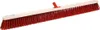A broom head with red bristles and a light-colored wooden handle, shown against a white background. Produktbild-Vorschau