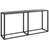 vidaXL Konsolentisch Schwarz 160x35x75,5 cm Hartglas Produktbild-Vorschau 8