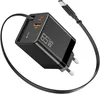 USB C Ladegerät, Netzteil, Retractable Wall Charger, Produktbild-Vorschau 3