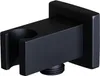 A black shower arm holder. Produktbild-Vorschau
