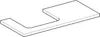 Geberit 505304007 ONE WT-Platte, Ausschnitt li, für AWT Produktbild-Vorschau 2