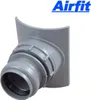 A close-up studio shot of a gray plumbing fitting against a white background. Náhled obrázku produktu