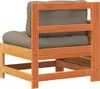 vidaXL Gartensofa mit Armlehne und Kissen Wachsbraun Produktbild-Vorschau 6