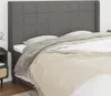 The Living Store Kopfteil mit Ohren Dunkelgrau Produktbild-Vorschau 1