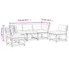 5-tlg. Garten-Sofagarnitur mit Kissen Massivholz Kiefer Produktbild-Vorschau 7